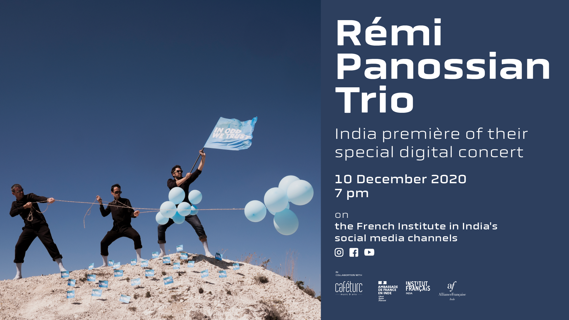 DIGITAL CONCERT | Rémi Panossian Trio - Alliance Française de Bombay